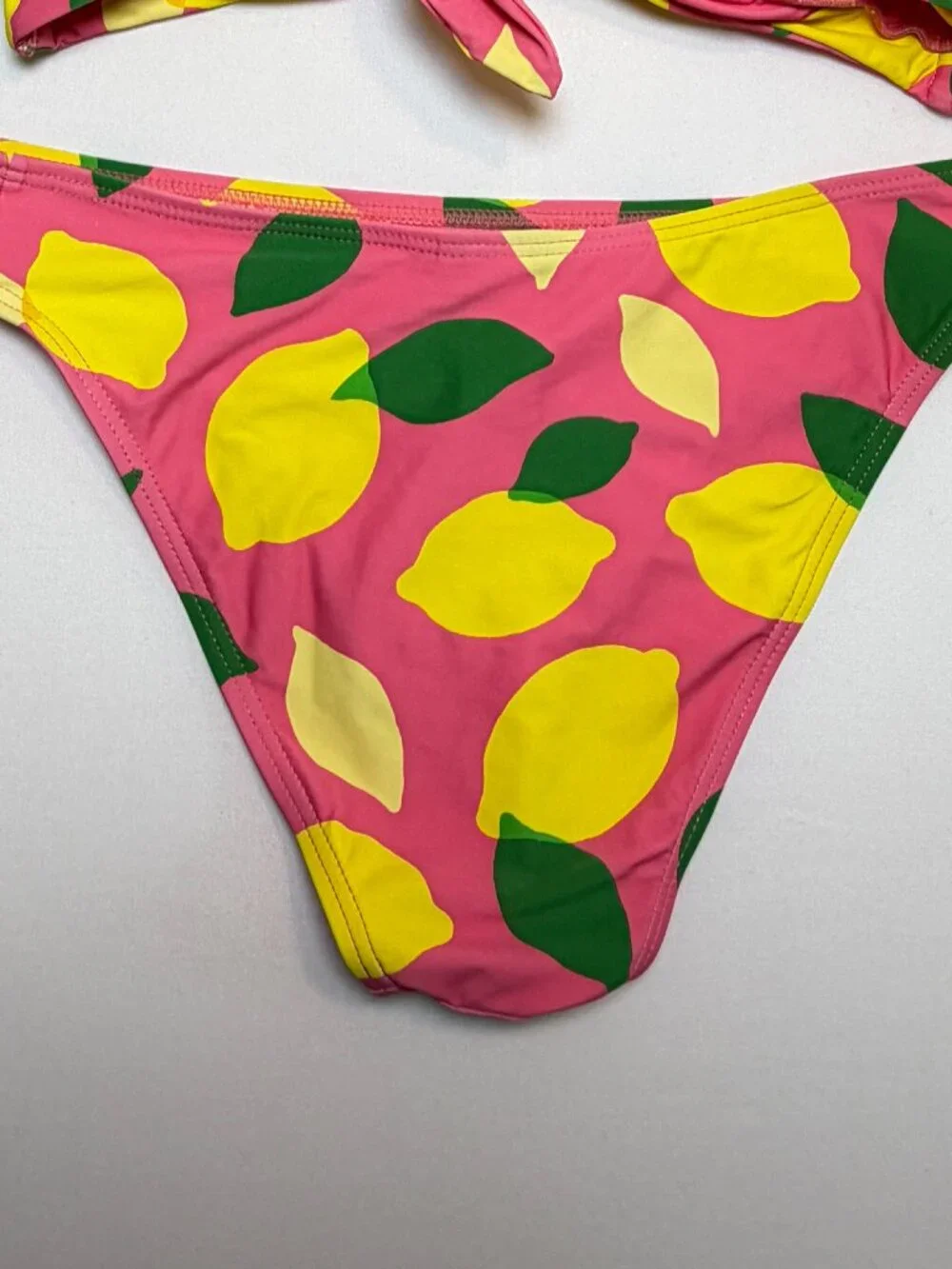 KATE SPADE Sea Star Lemon Bikini Set Swimsuit Pink S/M NWOT
